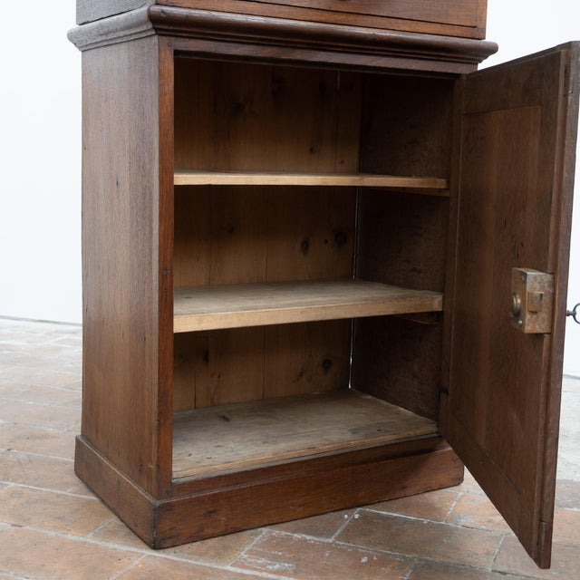 Oak Pharmacy Display Cabinets, 1890, Set of 2 For Sale - Image 13 of 17