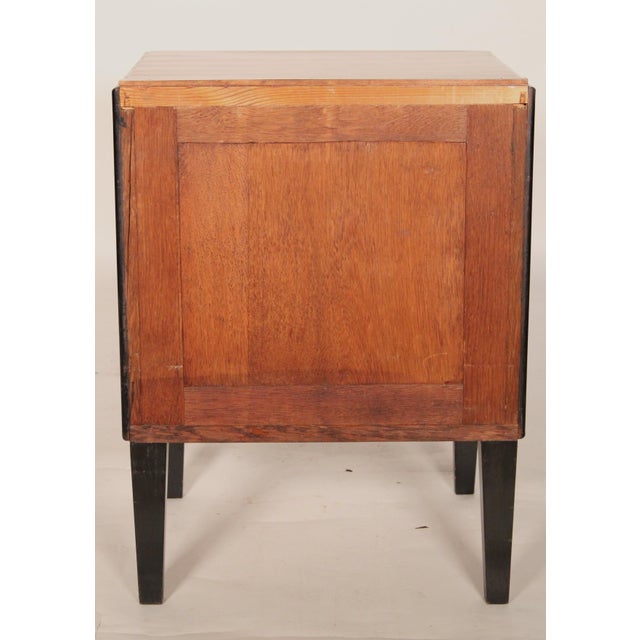 Art Deco Birch and Ebonized Side Table For Sale In Los Angeles - Image 6 of 11
