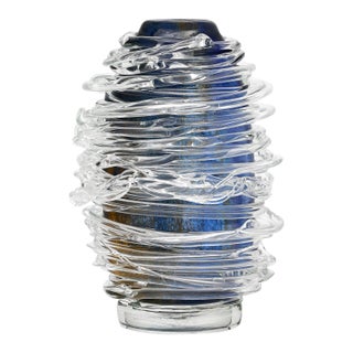 Murano Glass Spiral Vase For Sale