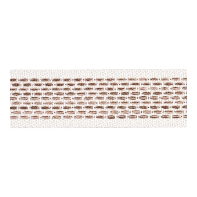 SAMPLE - Schumacher Portola Tape Indoor/Outdoor In Flax For Sale