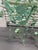 Verdigris 1970s Large Verdigris Wrought Iron Standing Planters With Decorative Dangling Rose and Leaf Motif, a Pair For Sale - Image 8 of 12