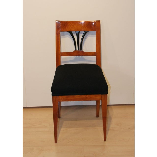 Biedermeier Side Chair, Cherry Wood, South Germany circa 1830. Solid cherry wood. Restored and hand polished with shellac....