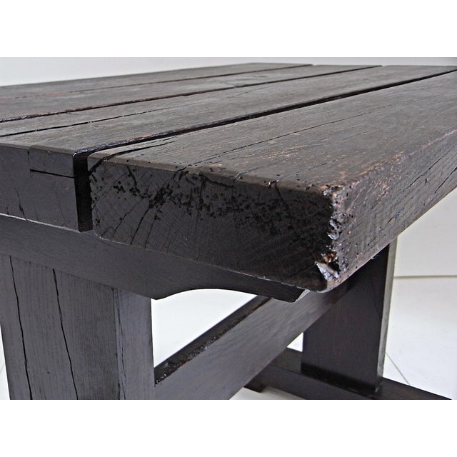 Alfons Garden Table with Chairs in Massive Oak, 1970s, Set of 3 For Sale - Image 17 of 18