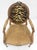 Carved Round Tiger Upholstery Back Camel Mohair Seat French Arm Chair MINT For Sale - Image 9 of 12
