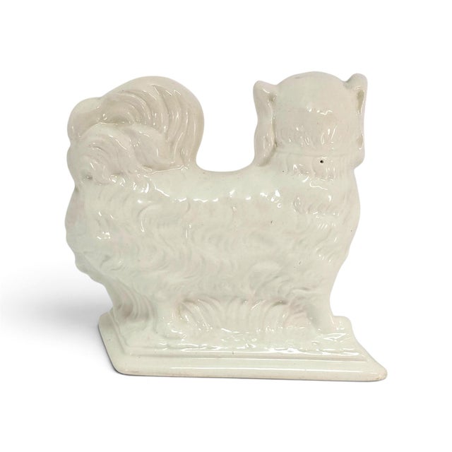 Edwardian English Staffordshire-Style Spaniel, Registered Design No. 542611, C. 1909 For Sale - Image 10 of 11
