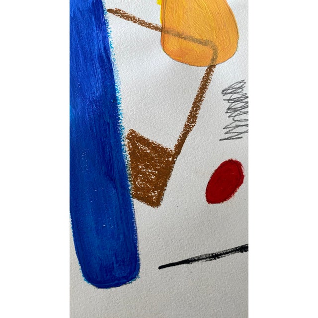 Abstract “Formas” No. 2 Original Mixed Media Paper Piece For Sale - Image 3 of 3