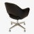 Knoll Saarinen Executive Armchair in Original Black Leather, Nickel Swivel Base For Sale - Image 4 of 9