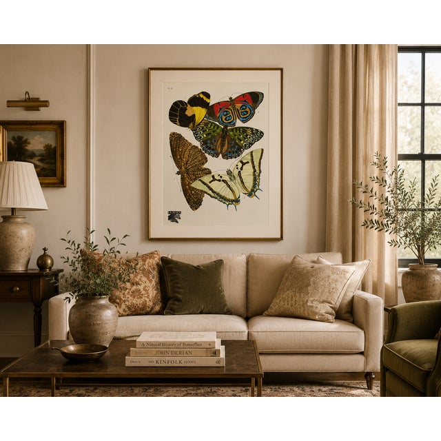 Art Deco Butterflies by E. A. Séguy, Vintage Art Print Reproduction, 16" X 24" For Sale - Image 9 of 11