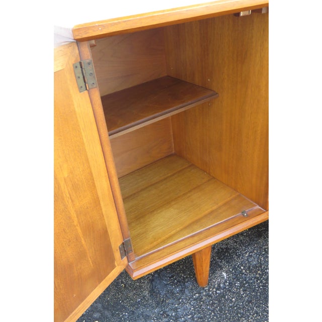 Drexel Heritage Mid Century Modern Long Dresser Sideboard Bathroom Vanity For Sale - Image 12 of 12