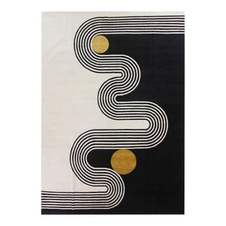 Annie Rug, Black 5x8 For Sale