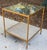 Hollywood Regency Lillian August 'Anton' Aged Brass and Shagreen Side Table For Sale - Image 3 of 14
