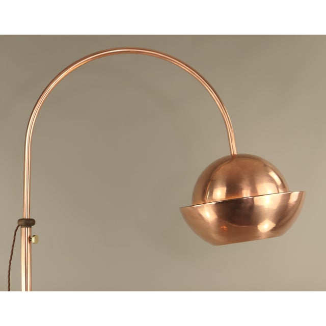 Floor lamp by Tamás Borsfay for a Hungarian Craftsmanship Company, 1970s The upper part of the light can be moved...