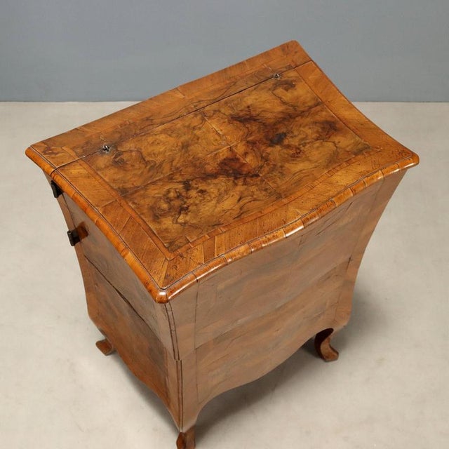 Barocchetto Cabinet in Walnut with Burl Inlays For Sale - Image 10 of 12