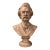 Vintage 15.5" Chalkware Figural Profile Statue Sculpture Bust of Mark Twain For Sale