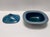 Mid-Century Modern Vintage Italian Margherita Centerpiece in Blue Earthenware attributed to A. Campi for Laveno, 1965 For Sale - Image 3 of 16