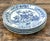 Vintage Asian Blue Flow Glazed Ceramic Plates - Set of 4 For Sale - Image 4 of 8
