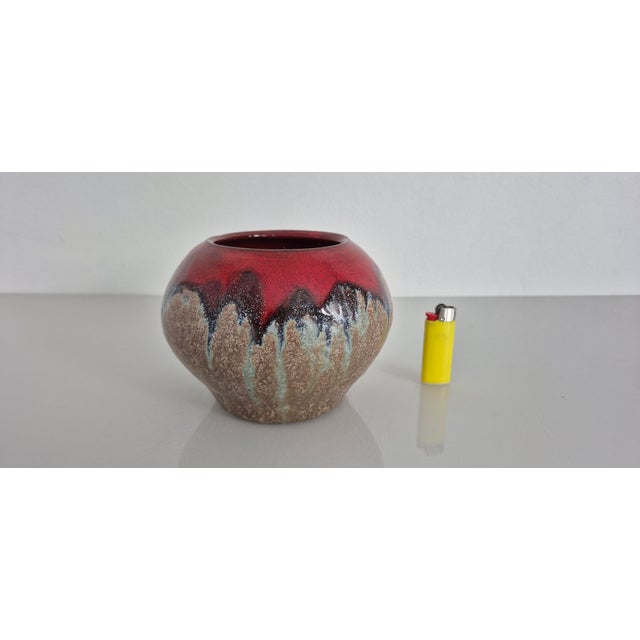 Vintage Handmade Studio Ceramic Vase, Germany, 1960s For Sale - Image 6 of 16