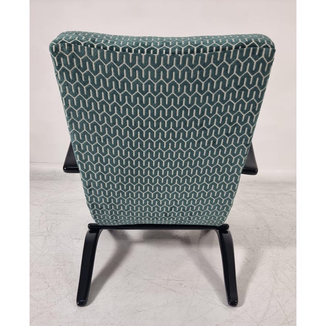 Set of H 269 Lounge Chair and Table Spider by Jindřich Halabala for Up Zavody, 1940s For Sale - Image 4 of 16