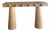 Dot 65 Inch Modern Architectural Console Table with Ball Design in Light Oak For Sale