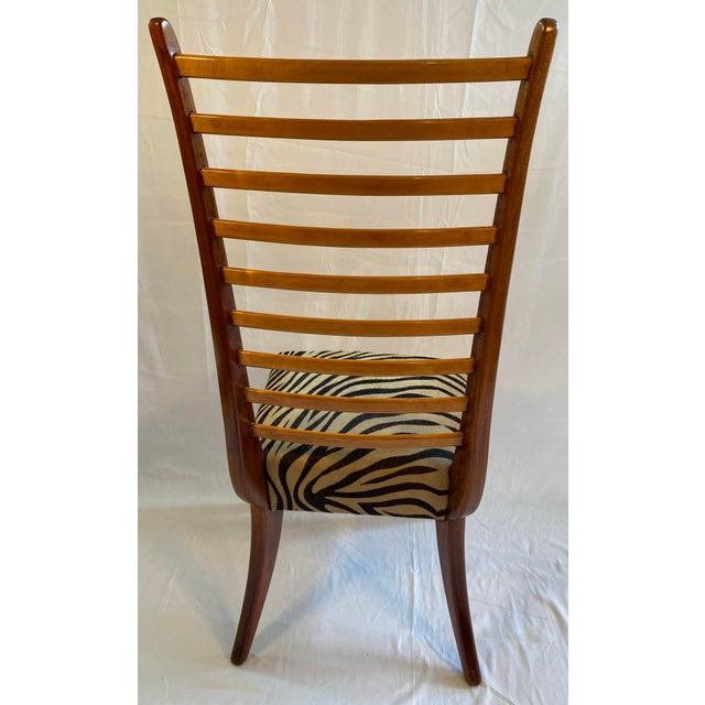 Important Italian Mid-Century Dining Table With 6 Chairs Style of Paolo Buffa For Sale - Image 14 of 17
