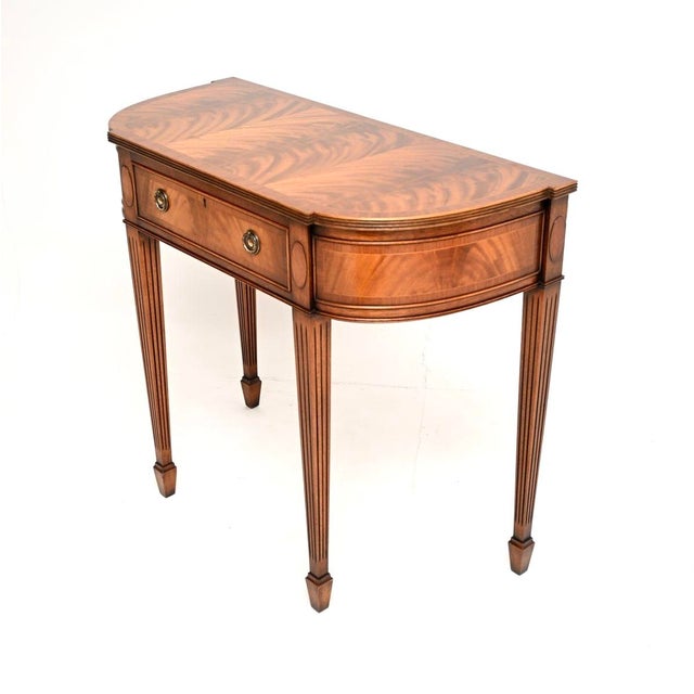 Antique Georgian Inlaid Console Table, 1930 For Sale - Image 3 of 11