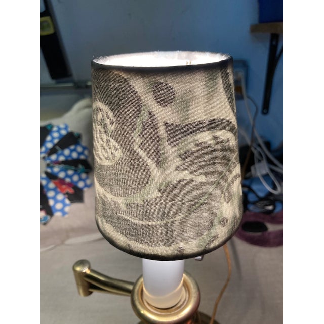 Traditional Fortuny Fabric Chandelier Shade For Sale - Image 3 of 5