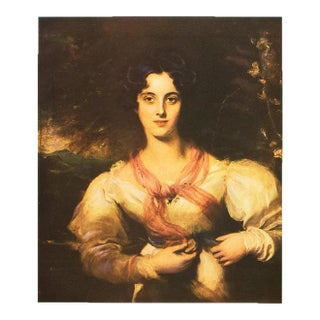 1950s After Sir Thomas Lawrence, "Miss West" Full-Color Print For Sale