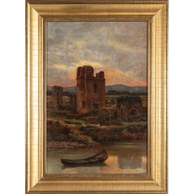 Rome, 19th Century, Oil Painting on Canvas, Framed For Sale
