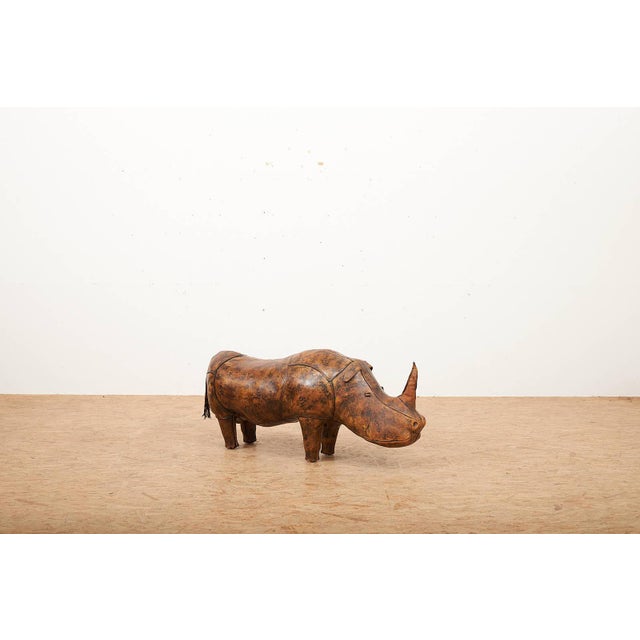 Animal Rhino Ottoman in Leather by Dimitri Omersa for Omersa, 1963 For Sale - Image 13 of 13