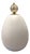 White Murano Egg Lamp For Sale