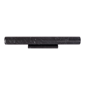Artifacts Trading Company 12" Straight Rolling Pin with Marble Stand in Black