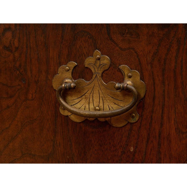 Mid 20th Century Mid 20th Century Korean Brass-Mounted Hardwood Bandaji Chest For Sale - Image 5 of 12