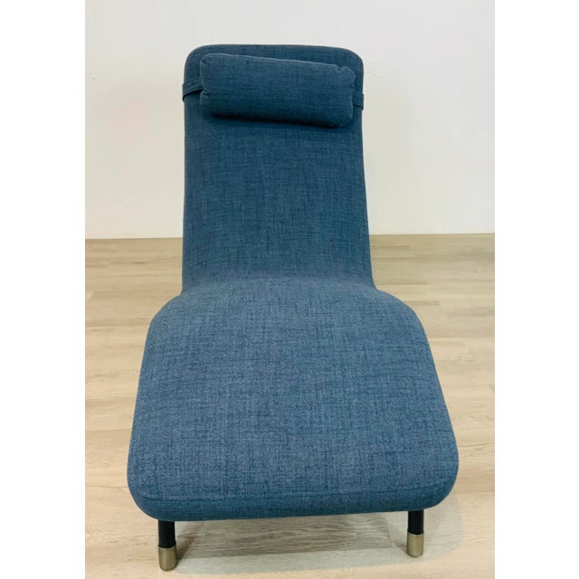 2020s Modern Blue Chaise Lounge For Sale - Image 5 of 6