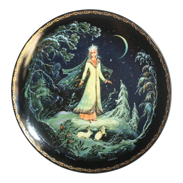 1990s Russian Legends Porcelain Plates - 9 Stories in Russian For Sale
