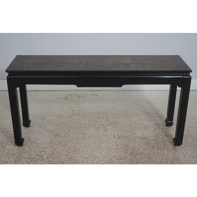 Age: Approx. 20 Years Old Details: Chinese Chippendale Style Incised Leather Top High Quality Construction Stunning...