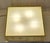 Mid-Century Minimalist Square Ceiling Light with Yellow Metal Housing and Frosted Glass Panel, 1960s For Sale - Image 9 of 12