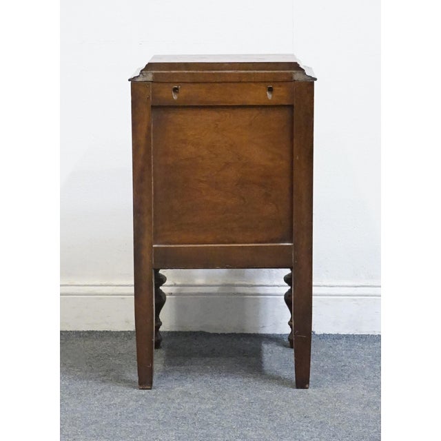 Vintage Antique Solid Mahogany Traditional Style 15" Open Cabinet Nightstand For Sale - Image 10 of 11