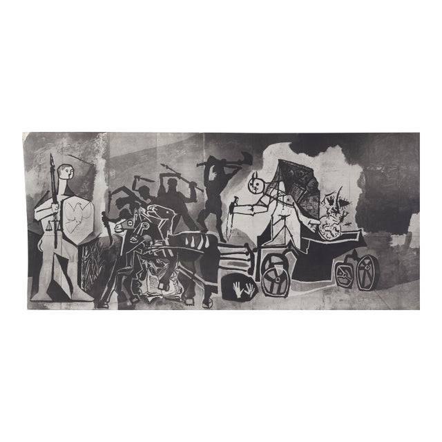 1954 Pablo Picasso Monotone Lithograph "La Guerre" (The War) For Sale