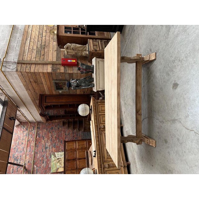 Monastery-Style Table in Oak For Sale - Image 4 of 11