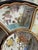 Vintage Japanese Porcelain 7-Pc Lazy Susan Sweet Meat Set Birds Flowers Gold For Sale - Image 12 of 13