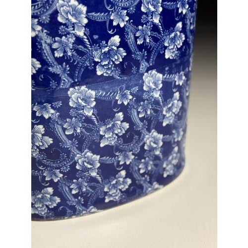 Vintage Blue Umbrella Stand For Sale - Image 9 of 12