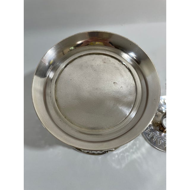 1970s Italian Silverplated Grape Motif Ice Bucket With Drain and Tongs For Sale - Image 14 of 18