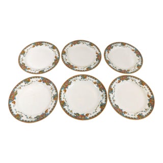 1910s Haviland Bread Plates in Paisley - Set of 6 For Sale