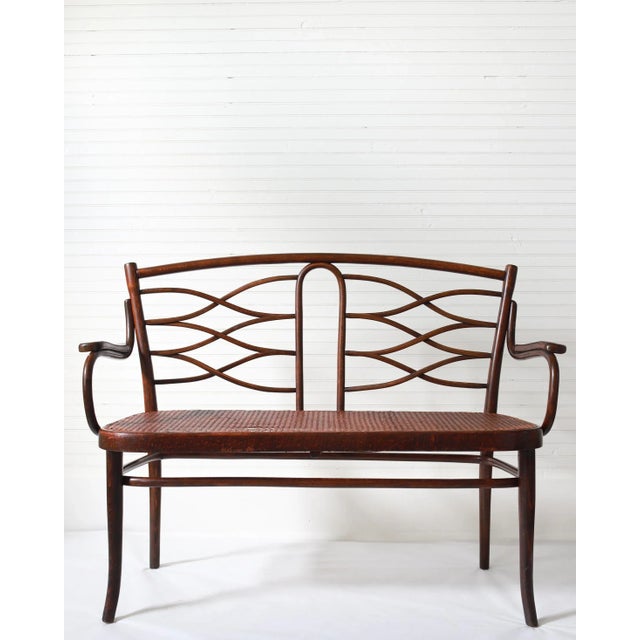 19th Century Original Thonet Bench, Settee No. 1 For Sale - Image 12 of 12