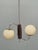 Czech Art Deco Chrome and Glass Chandelier, 1930s For Sale - Image 12 of 14