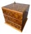 Vintage Mele 3‑Tier Swiveling Jewelry Box • Minimalist Mid Century Modern Organizer • Faux Burled Wood Vanity Storage For Sale