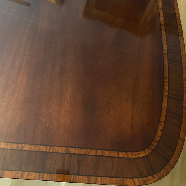 Late 19th Century George || Style Mahogony Double-Pedestal Dining Table For Sale - Image 9 of 9