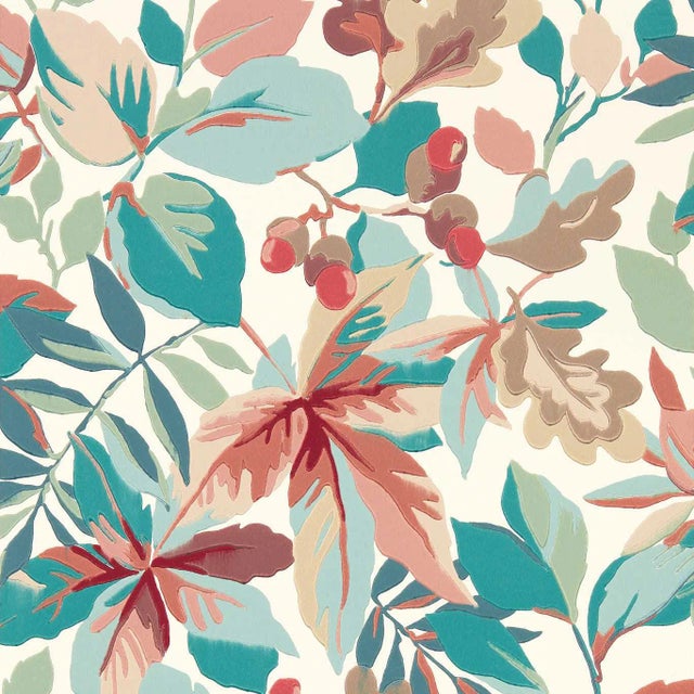 Sanderson Robin’s Wood Wallpaper in Inkwood - a Sample For Sale