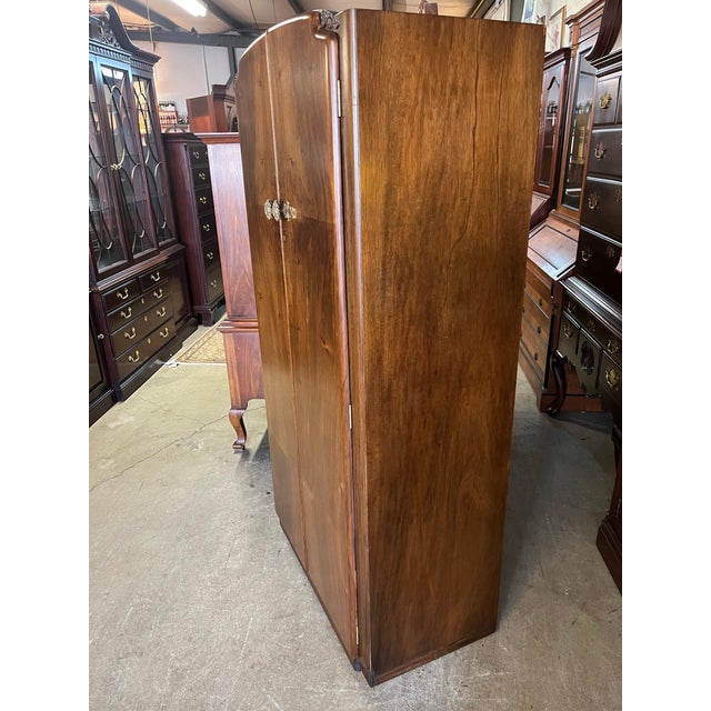 Mid 20th Century English Art Deco Wardrobe For Sale - Image 9 of 12