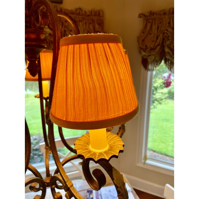 21st Century Murray Feiss Bronze 5 Light Chandelier For Sale - Image 4 of 6